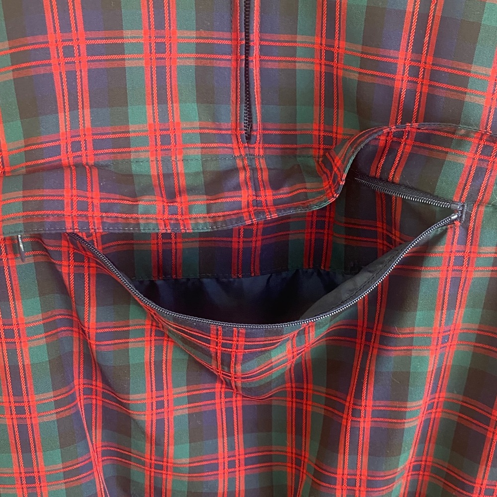 Liz Golf Plaid Half-Zip Women's Jacket - Picture 5 of 12